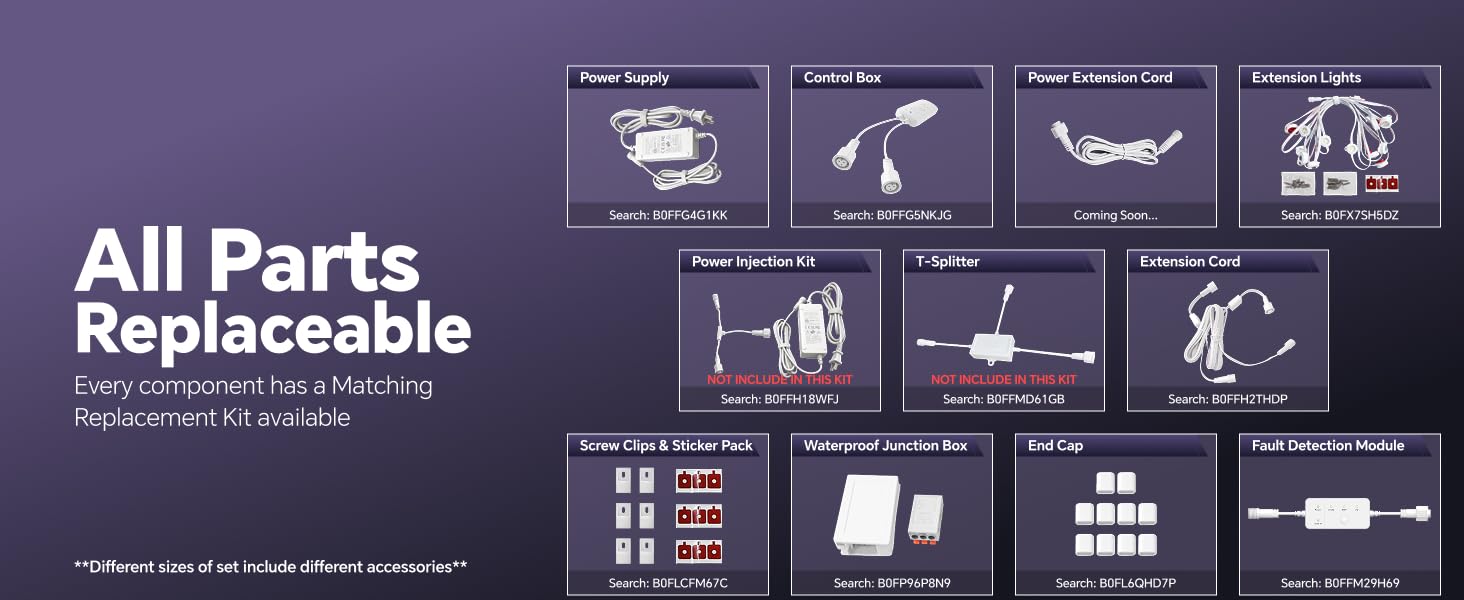 permanent outdoor lights