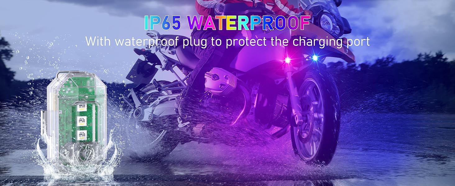 Upgraded Wireless & Rechargeable AntiCollision LED Lights