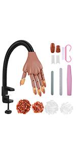 Practice Hand for Acrylic Nails