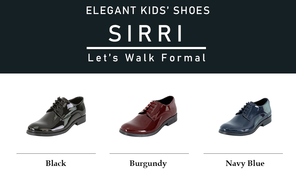 Sirri Patent Shoes blach burgundy navy blue