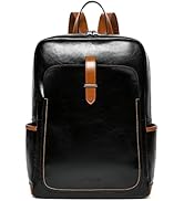 BOSTANTEN Leather Laptop Backpack for Women,15.6 inch Computer Backpack Purse College Daypack Wor...