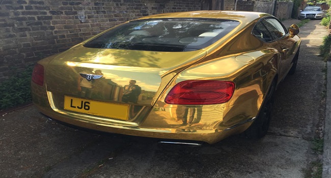 gold chrome wrap