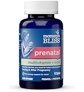 Mommy's Bliss Prenatal Multivitamin with Iron and Folic Acid, Supports Baby Development + Mom Imm...