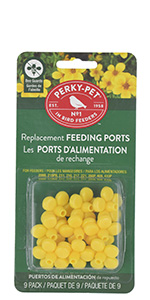 Perky-Pet Replacement Yellow Flower Ports