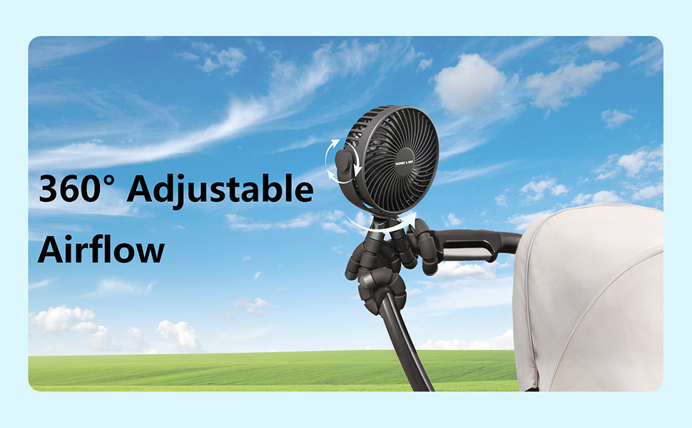 stroller fan clip on for baby;baby stroller fan;baby fan for stroller and car seat