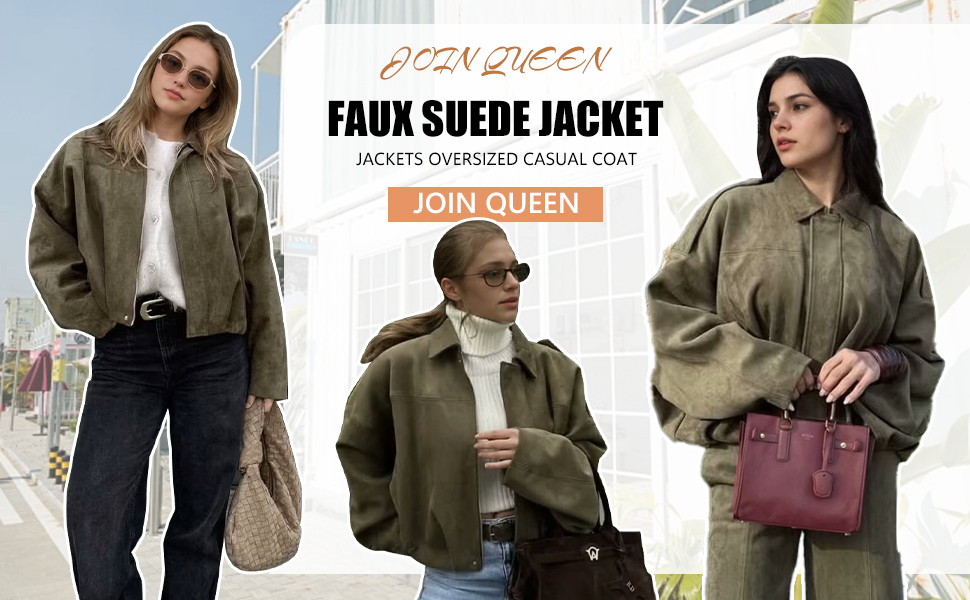 Oversized Faux Suede Jacket