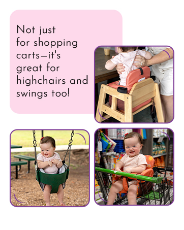Shopping Cart &amp;amp; High Chair Cover for Baby Boy &amp;amp; Girl JoSeat Store Seat. for Grocery Carts
