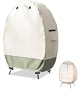 Sobana Outdoor Egg Chair Cover with Double Zipper,Waterproof Dust Proof Anti-UV Egg Chair Cover f...