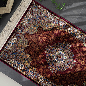 Amazon | サヤンサヤン 144万ノット ペルシャ柄 玄関 ラグマット ベル