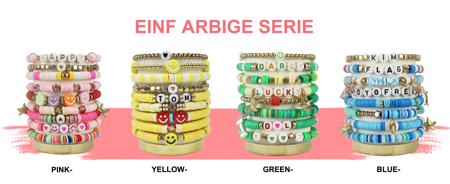 Dazhqp 7500 Pcs Clay Beads Bracelet Making Kit, Friendship Bracelet