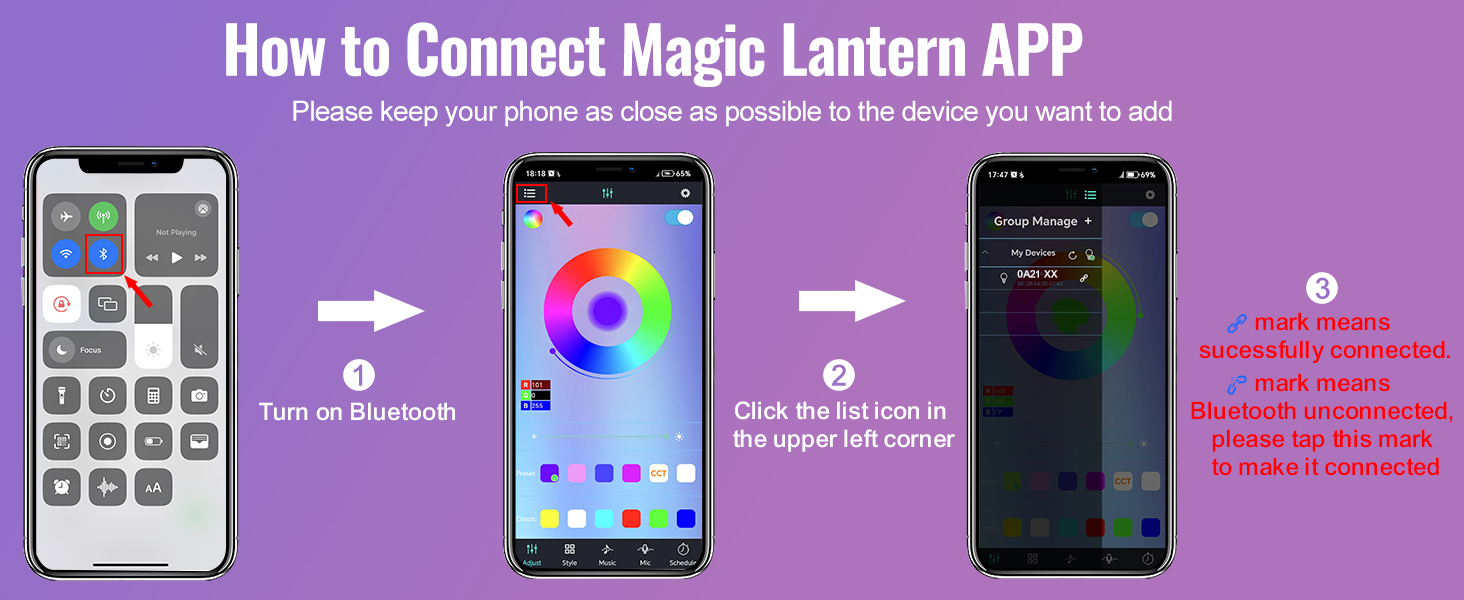 How to Connect Magic Lantern APP