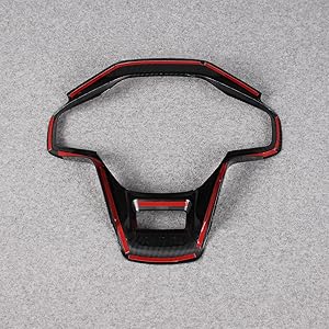 Ford Bronco 2023 2024 Wheel Steering Trim Panel Cover Trims ABS Carbon Fiber Pattern