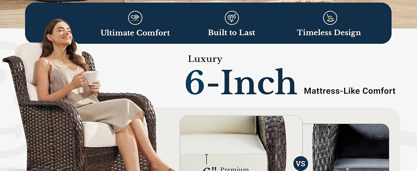 6-inch luxury cushion