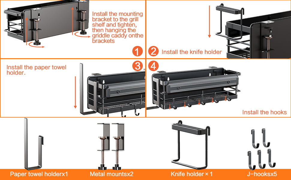 LIVOD Griddle Caddy for Blackstone Griddle Accessories