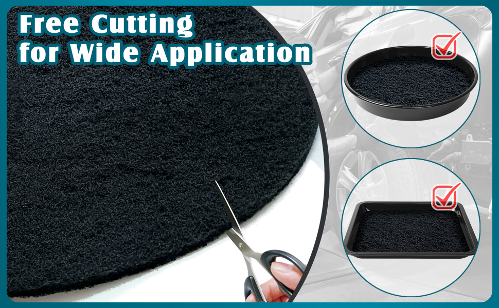 Kidum 4 Pcs 18'' Oil Drain Splash Pad Mat for Transmission