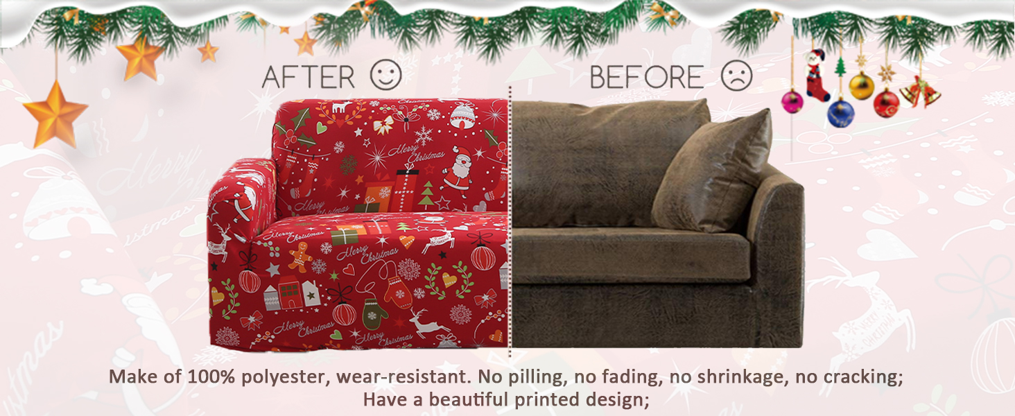 christmas couch covers for sofa