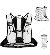 JEELAD Lightweight Running Vest with 1.5L Water Bladder for Women and Men for Hiking Trail Runnin...