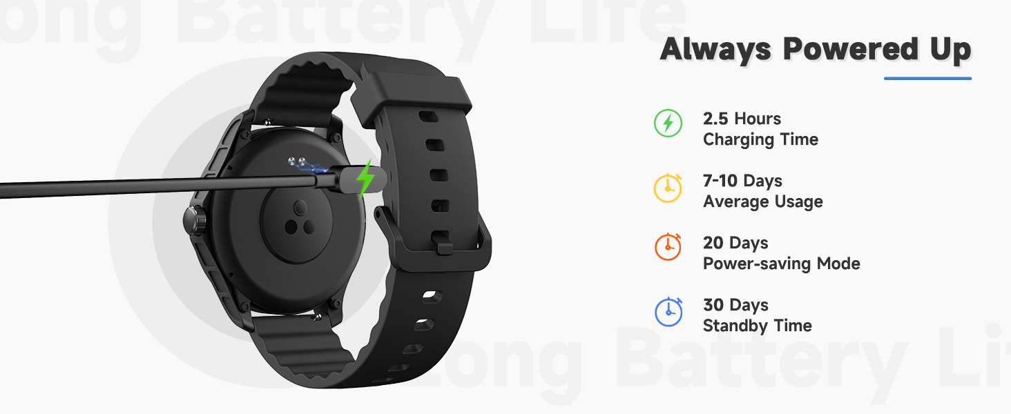 Smart Watches for men Long Battery Life