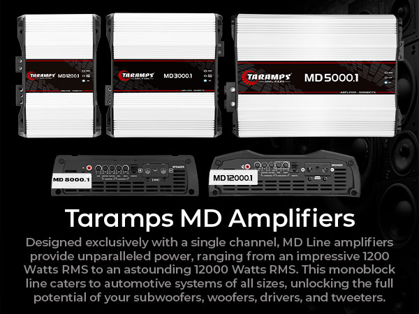 Amazon.com: Taramps MD 3000.1 2-Ohms Car Amplifier, 3000W