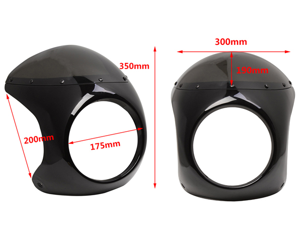 Amazon | Baohatsu 7インチ 汎用 バイク用 ビキニカウル フェア