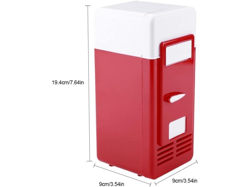 Mini Red USB Portable Fridge for Bedroom Portable Cold Red