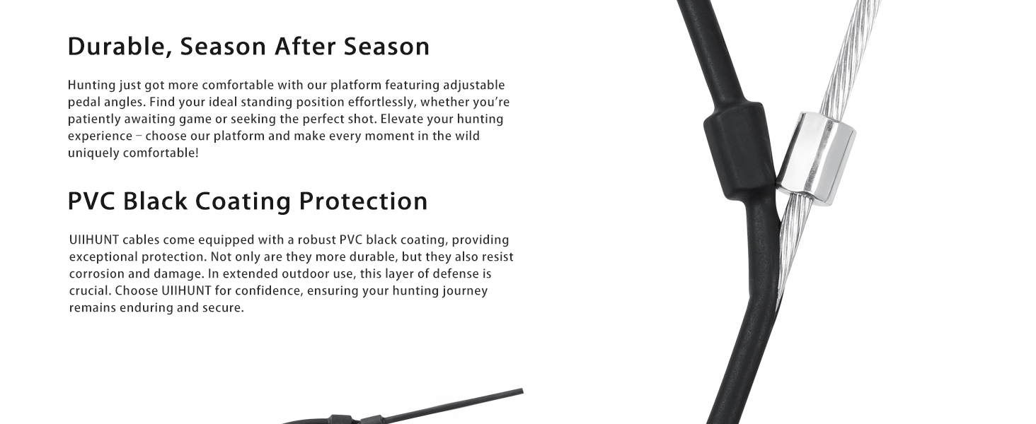 UIIHUNT Replacement Tree Stand Cables, Pair of Replacement