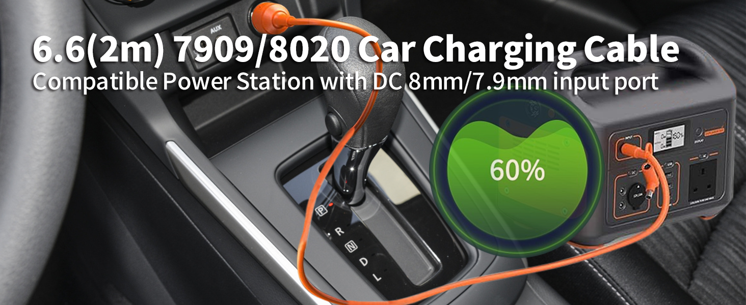 dc8mm Cigarette Lighter Charging Cable