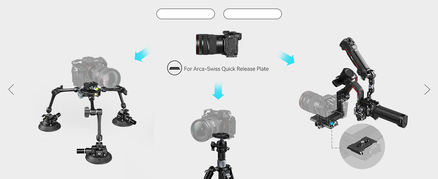 SMALLRIG SC15K 4Arm Powerful Suction Cup Camera Car Mount Kit