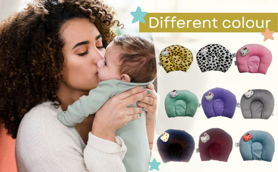 Buy Grapify New Born Baby Pillow for 6 Months Baby with Rai Seeds (Grey