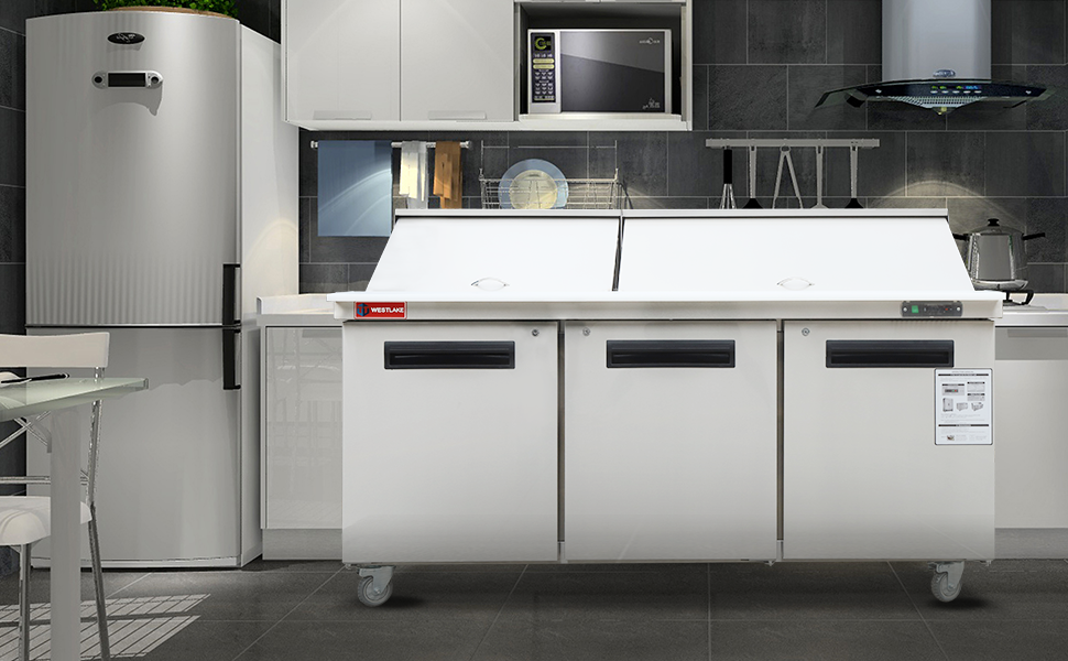 Commercial Refrigerator Sandwich & Salad Prep Table
