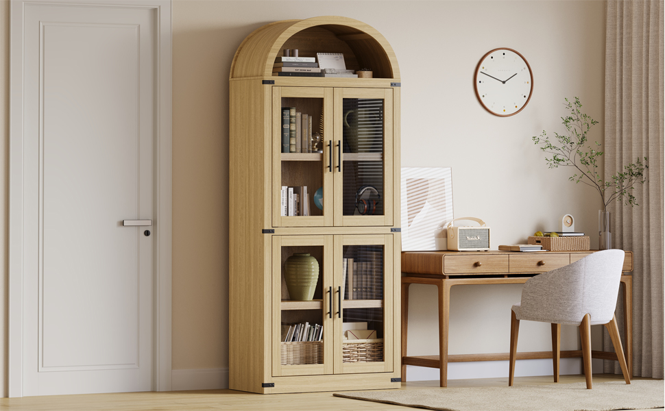 arched bookcase