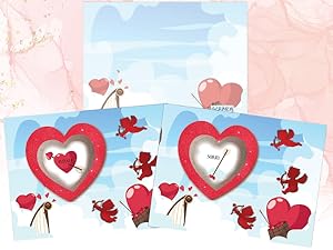 Cupid's Heart, valentine scratch off cards, custom message, gifts for boyfriend, date night ideas