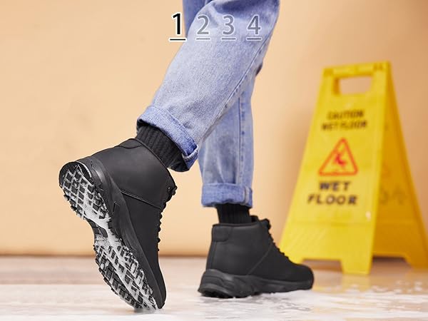 Non Slip Work Boots for Men Slip Resistant Shoes