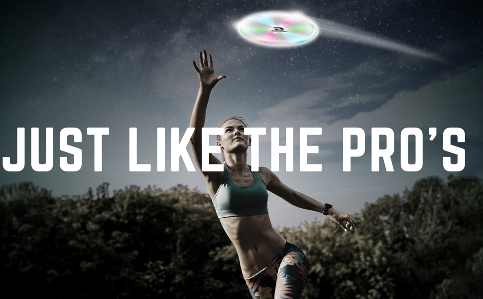 Cipton Glow in The Dark Flying Disc, Dual LED Lights for