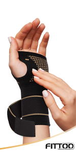 FITTOO Wrist and Thumb Support Compression Sleeve