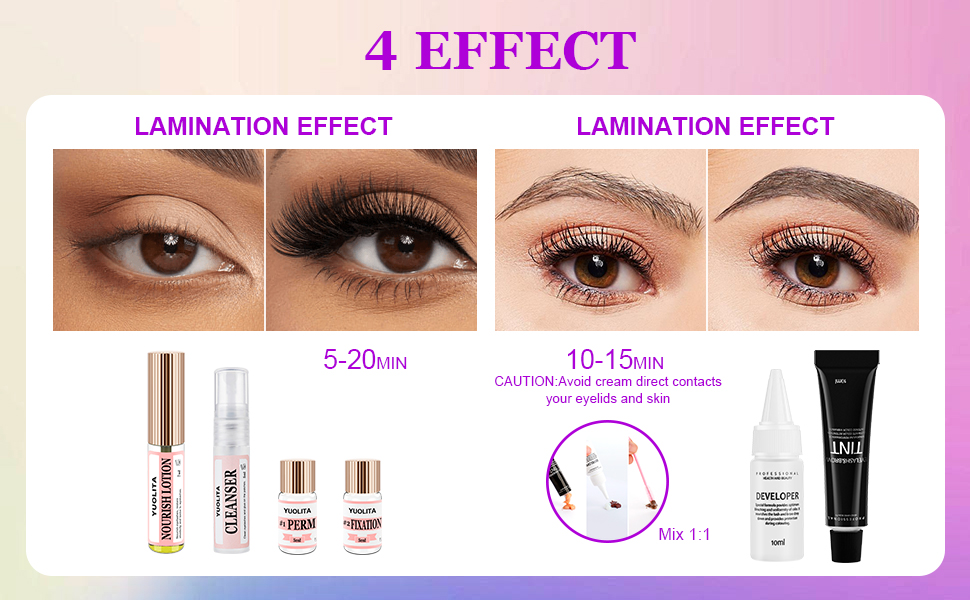 4 in 1 lash lift tint kit