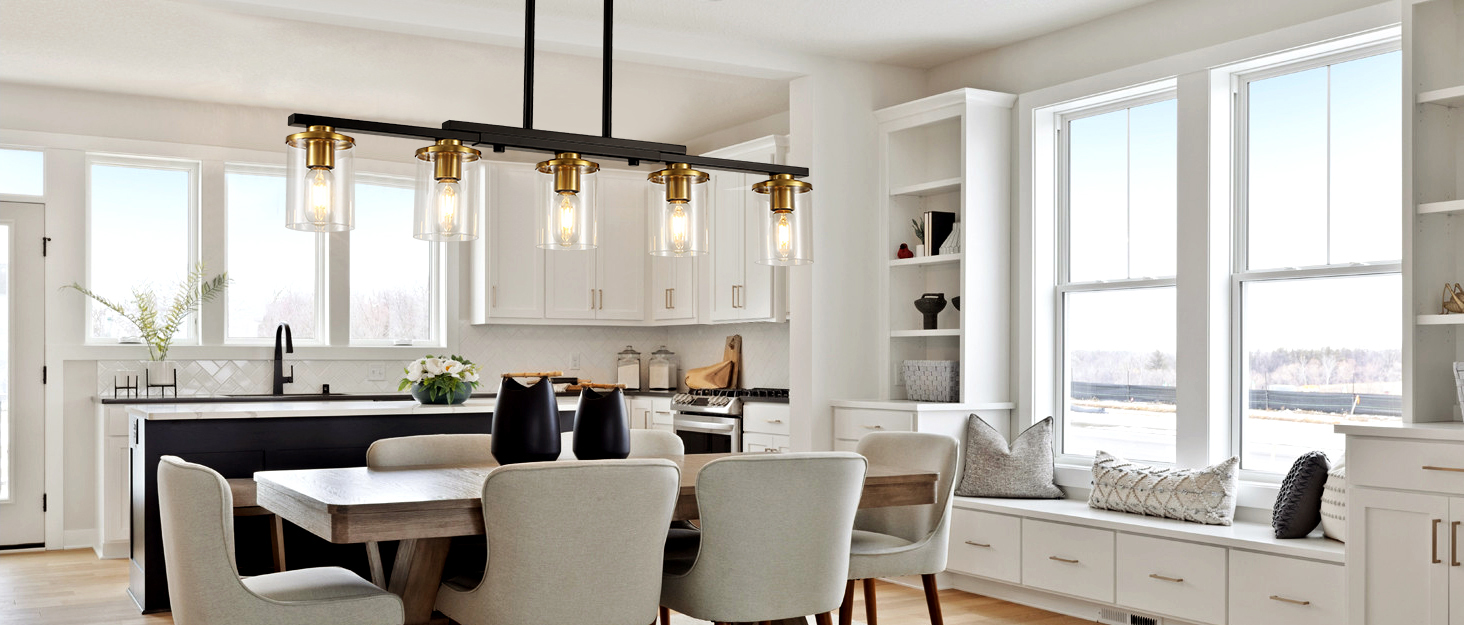 5Light Kitchen Island Lighting， Dining Room Light Fixture/Chandelier