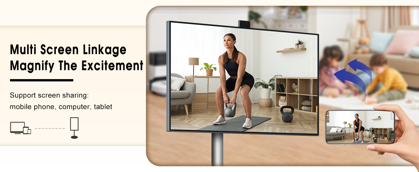Multi screen linkge