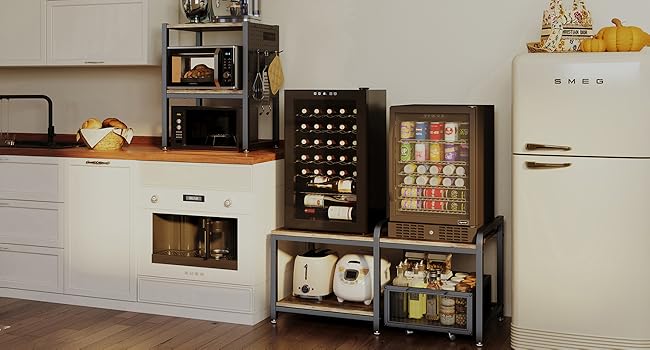 mini fridge stand