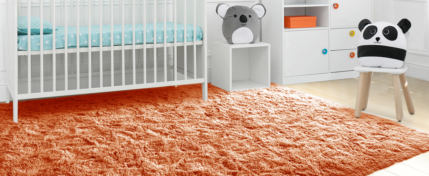 SHAGGY RUG RUST