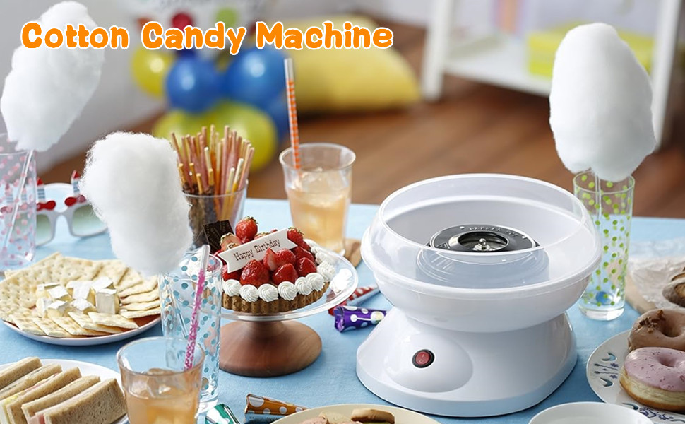 Cotton Candy Machine, Vintage Cotton Candy Maker Kit with Splash