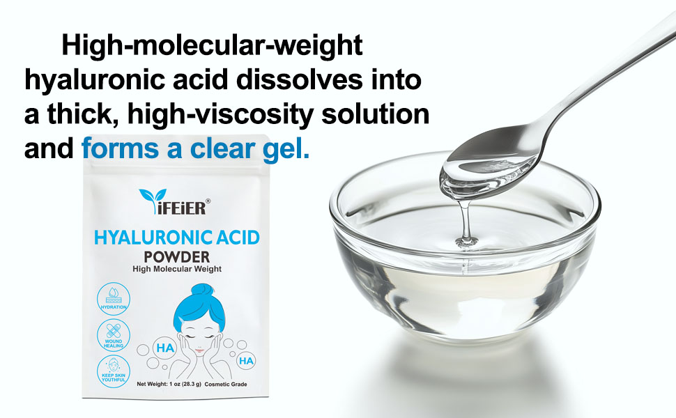 Hyaluronic Acid Powder, Cosmetic Grade High Molecular Weight Hyaluronic Acid Powder For Skin or face