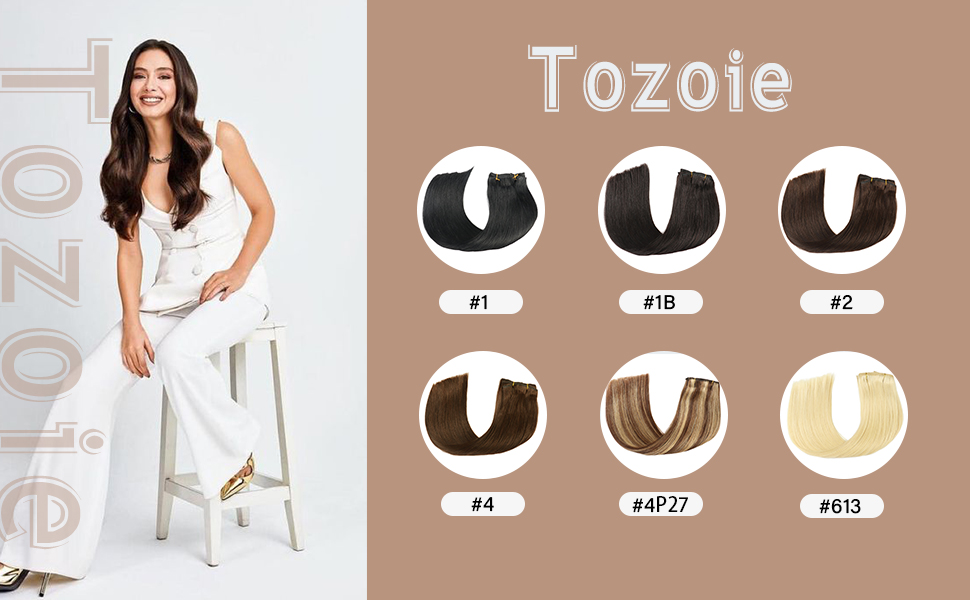 Clip in Hair Extensions Real Human Hair