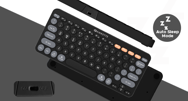 Amkette Optimus Bluetooth 4-in-1 Wireless Keyboard
