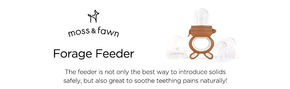 Moss & Fawn Forage Feeder baby food baby teether silicone baby feeding set