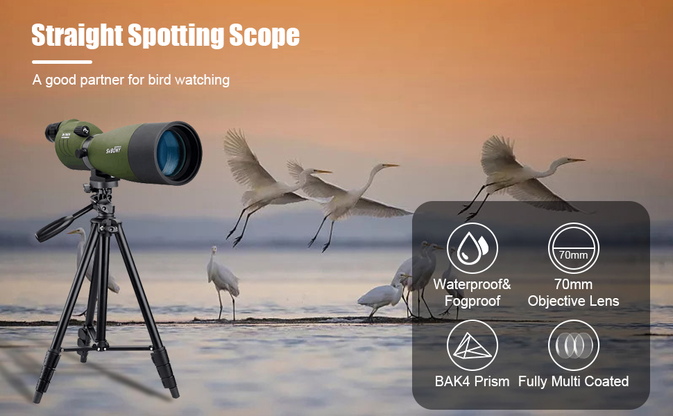 SVBONY SV17 25-75x70mm Spotting Scope Zoom Telescope