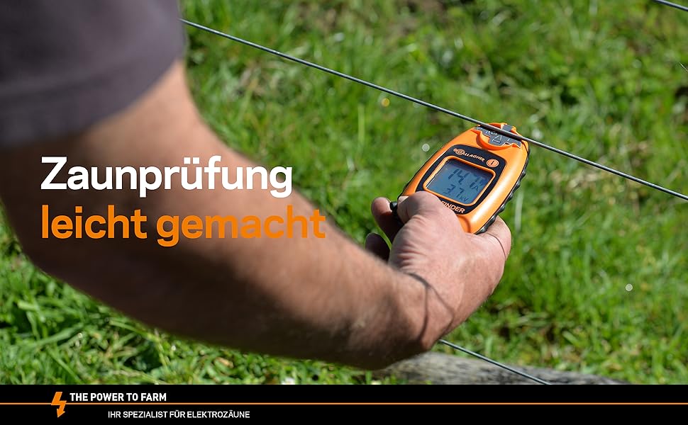 Gallagher Fault Finder Stromprüfer für Weidezaun Weidezaun Prüfgerät Zaunprüfer zum