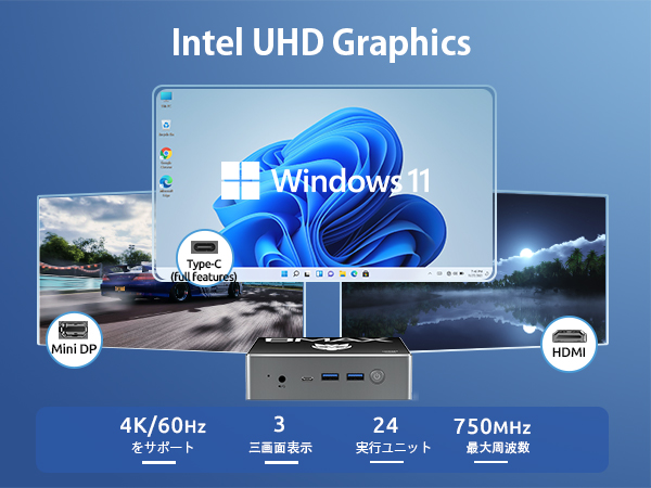 Amazon.co.jp: BMAX ミニPC Intel 12世代N100 16GB DDR4 512GB