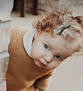 Baby Girls Tiny Hair Bow Clips, Boutique Fully Lined Hair Pins Mini Baby Barrettes Accessories fo...