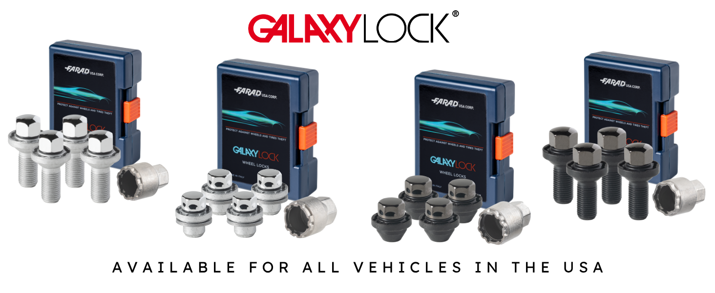 Wheel locks, galaxylock, lug nuts, antitheft wheel locks, wheel protection